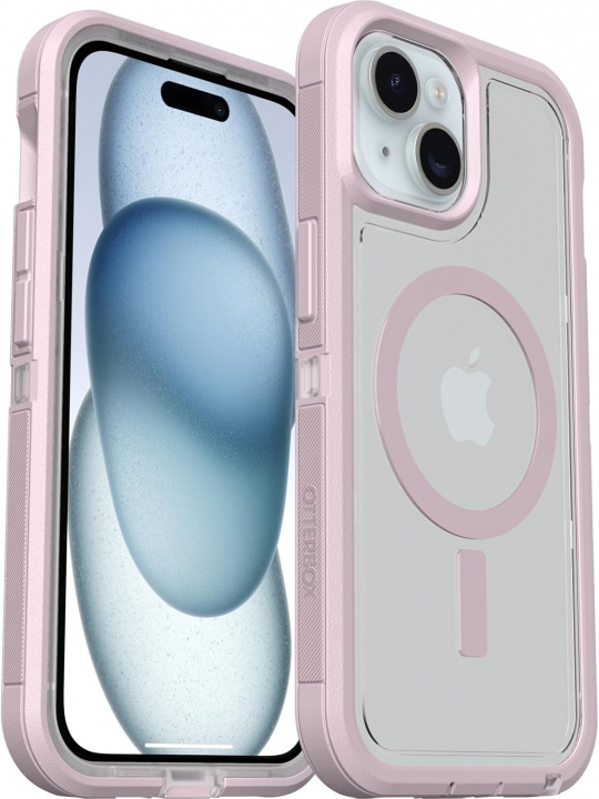 Otterbox Defender Xt Clear Iphone 16e/15/14/13 - Clear/Purp i gruppen SMARTTELEFON & NETTBRETT / Mobilbeskyttelse / Apple / iPhone 16 hos TP E-commerce Nordic AB (D44600)