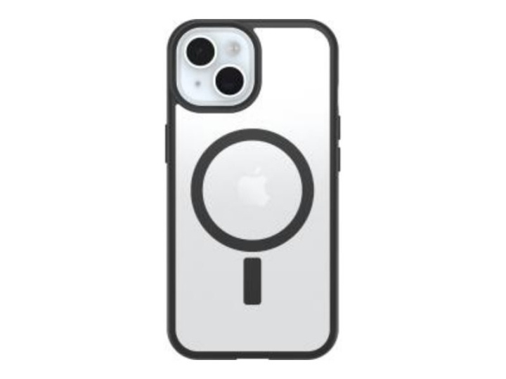 Otterbox React Magsafe Iphone 16e/15/14/13 Black Crystal - Clear/Black i gruppen SMARTTELEFON & NETTBRETT / Mobilbeskyttelse / Apple / iPhone 16 hos TP E-commerce Nordic AB (D44607)
