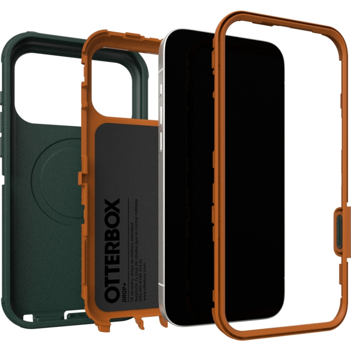 Otterbox Defender Pro Magsafe Camera Control Iphone 17 Pro Max - Green i gruppen SMARTTELEFON & NETTBRETT / Mobilbeskyttelse / Apple / iPhone 17 hos TP E-commerce Nordic AB (D44627)