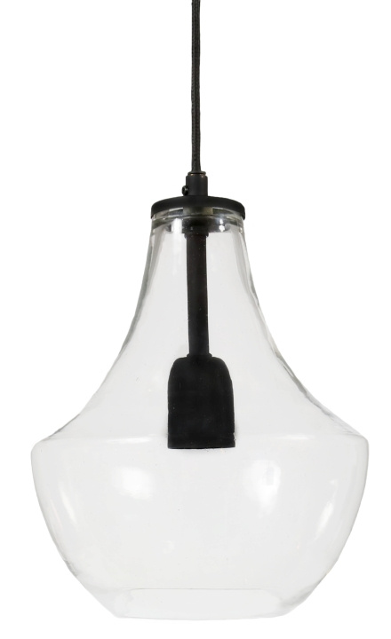 PR Home Taklampa Hamilton Clear/black 21cm PR Home i gruppen Elektronikk / Lys / Taklamper hos TP E-commerce Nordic AB (D44717)
