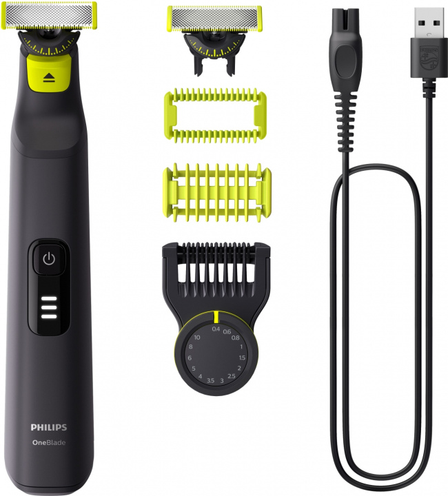Philips Skäggtrimmer QP6542/15 OneBlade Pro 360 Philips i gruppen HELSE OG SKJØNNHET / Hår & styling / Barbering og trimming / Skjeggtrimmere og tilbehør hos TP E-commerce Nordic AB (D44766)