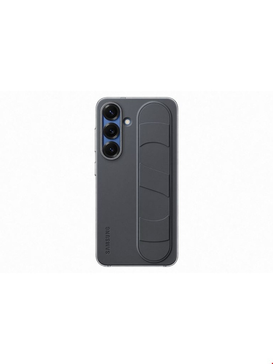 Samsung Galaxy S25 Standing Grip Case - Black i gruppen SMARTTELEFON & NETTBRETT / Mobilbeskyttelse / Samsung hos TP E-commerce Nordic AB (D44863)