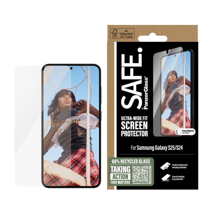PanzerGlass Skärmskydd Safe Samsung Galaxy S25 Ultra-wide fit w. aligner Panzerglass i gruppen SMARTTELEFON & NETTBRETT / Mobilbeskyttelse / Samsung hos TP E-commerce Nordic AB (D44926)