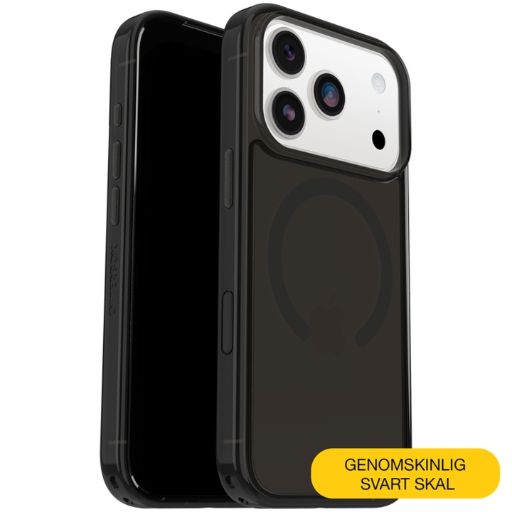 Otterbox Symmetry Clear Magsafe Camera Control Iphone 17 Pro max - Black - Propack i gruppen SMARTTELEFON & NETTBRETT / Mobilbeskyttelse / Apple / iPhone 17 hos TP E-commerce Nordic AB (D44953)