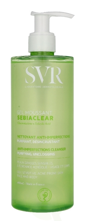 Svr Laboratories SVR Sebiaclear Anti-Imperfections Foaming Gel 400 ml i gruppen HELSE OG SKJØNNHET / Hudpleie / Ansikt / Rengjøring hos TP E-commerce Nordic AB (D45037)