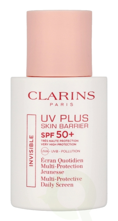 Clarins Invisible UV Plus Skin Barrier SPF50 30 ml UVA UVB Pollution i gruppen HELSE OG SKJØNNHET / Hudpleie / Soling / Solkrem hos TP E-commerce Nordic AB (D45084)