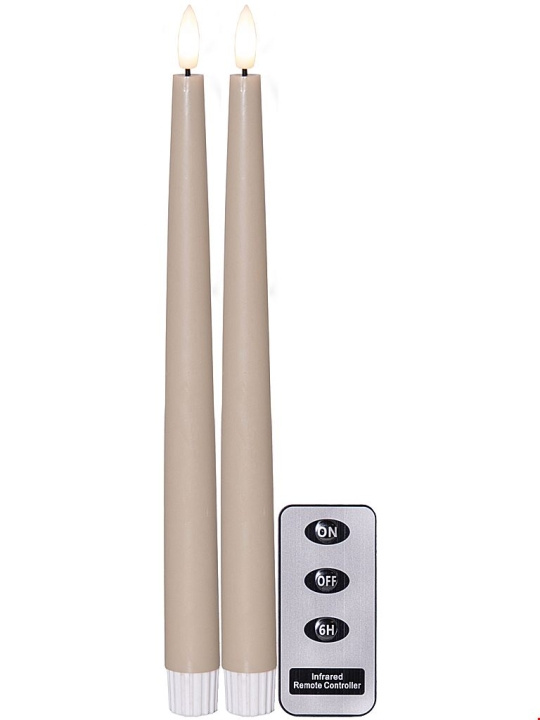 Star Trading LED-Antikljus 2p. FlammeSlim beige Star Trading i gruppen Elektronikk / Lys / Annen belysning hos TP E-commerce Nordic AB (D45290)