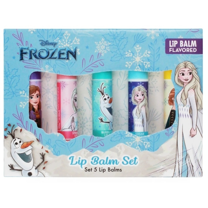 Disney Frozen Lip Balm Collection 5pcs i gruppen HELSE OG SKJØNNHET / Makeup / Lepper / Leppepomade hos TP E-commerce Nordic AB (D45422)