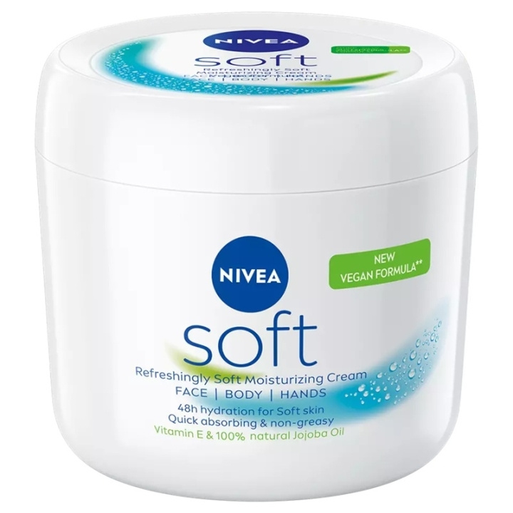 Nivea Soft Moisturising Cream 500ml i gruppen HELSE OG SKJØNNHET / Hudpleie / Kroppspleie / Body lotion hos TP E-commerce Nordic AB (D45428)