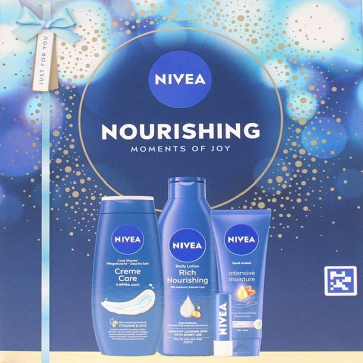 Nivea Giftset Nivea Nourishing Moments Of Joy 4pcs i gruppen HELSE OG SKJØNNHET / Gavesett hos TP E-commerce Nordic AB (D45431)