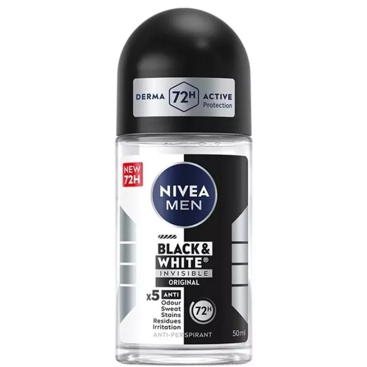 Nivea Men Invisible Black & White Power Roll On 50ml i gruppen HELSE OG SKJØNNHET / Duft og parfyme / Deodorant / Deo for han hos TP E-commerce Nordic AB (D45436)