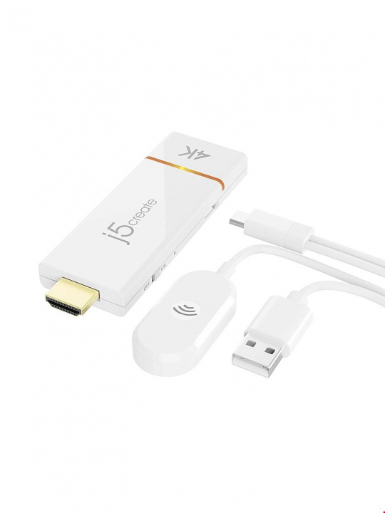 j5create J5 Screencast 4K Wireless Display Adapter J5create i gruppen Elektronikk / Lyd & Bilde / TV og tilbehør / Smart-TV hos TP E-commerce Nordic AB (D45445)