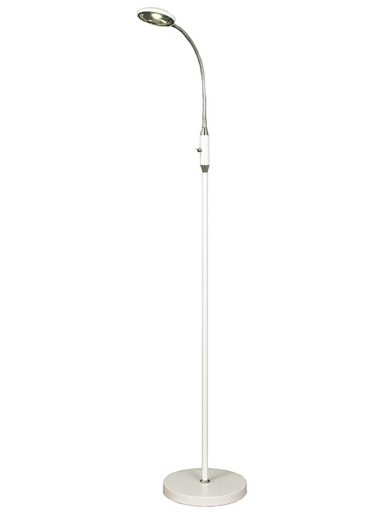 Aneta Golvlampa Hero Vit/Krom Aneta i gruppen Elektronikk / Lys / Gulvlamper hos TP E-commerce Nordic AB (D45496)