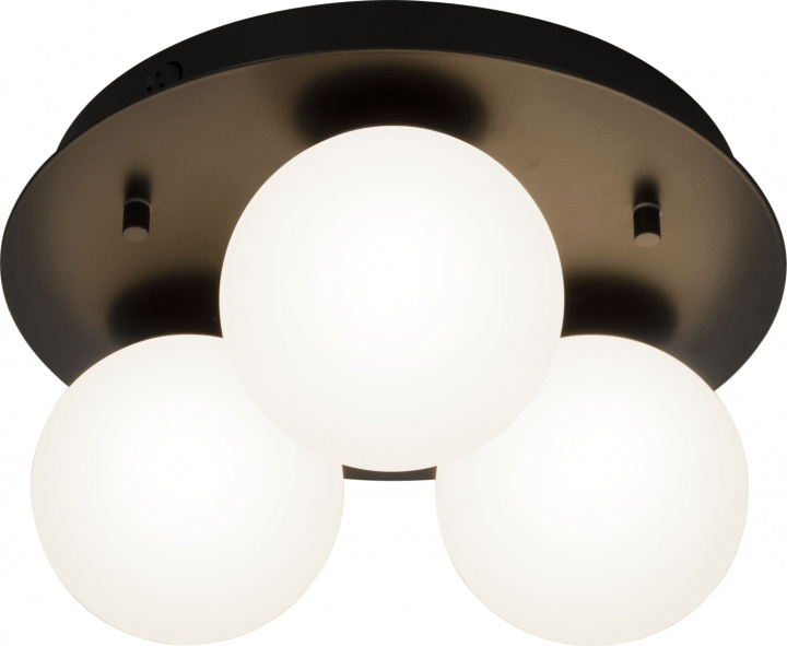 Aneta Plafond NICOSIA 16019-15 svart/opal Aneta i gruppen Elektronikk / Lys / Taklamper hos TP E-commerce Nordic AB (D45525)