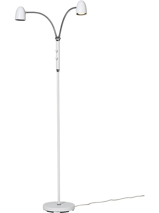 Armaturhantverk Golvlampa Koster Vit 2-armad G 898/05 Armaturhantverk i gruppen Elektronikk / Lys / Gulvlamper hos TP E-commerce Nordic AB (D45533)