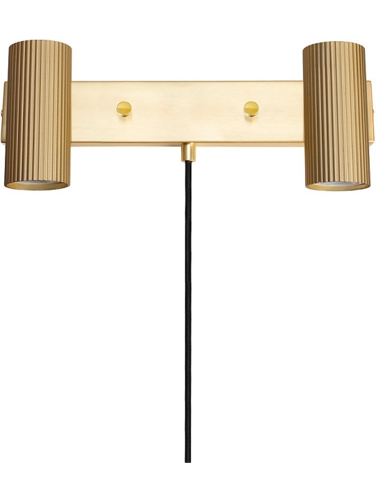 Globen Lighting Vägglampa Hubble 2 Borstad Mässing Globen Lighting i gruppen Elektronikk / Lys / Vegglamper hos TP E-commerce Nordic AB (D45552)