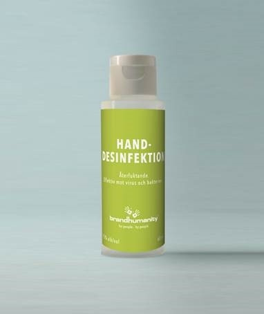 Brand Humanity Handsprit Brand Humanity 60ml i gruppen HELSE OG SKJØNNHET / Helsepleie / Hånddesinfeksjon hos TP E-commerce Nordic AB (D45613)