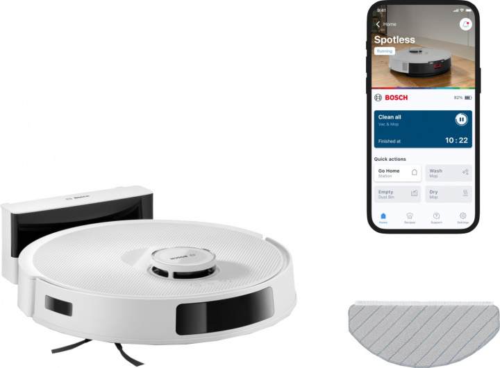 Bosch Robotdammsugare Spotless Advanced BCRC2W Bosch i gruppen HJEM, HUS OG HAGE / Rengjøringsprodukter / Støvsugere og tilbehør / Robotstøvsugere hos TP E-commerce Nordic AB (D45645)