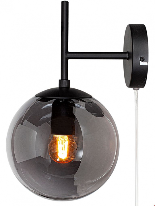By Rydéns Vägglampa Boyle rökgrå 4300560-4505 By Rydéns i gruppen Elektronikk / Lys / Vegglamper hos TP E-commerce Nordic AB (D45753)