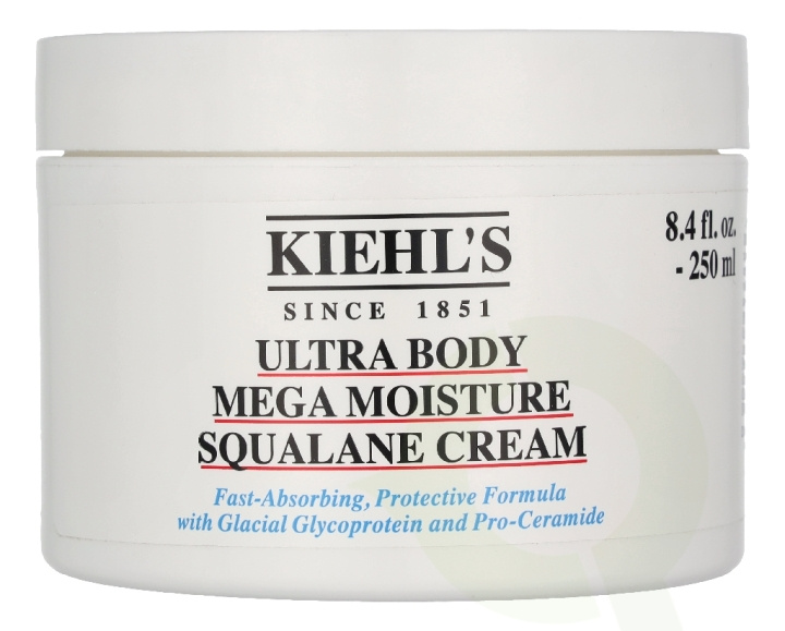 Kiehl\'s Ultra Body Mega Moisture Squalane Cream 250 ml i gruppen HELSE OG SKJØNNHET / Hudpleie / Kroppspleie / Body lotion hos TP E-commerce Nordic AB (D45817)
