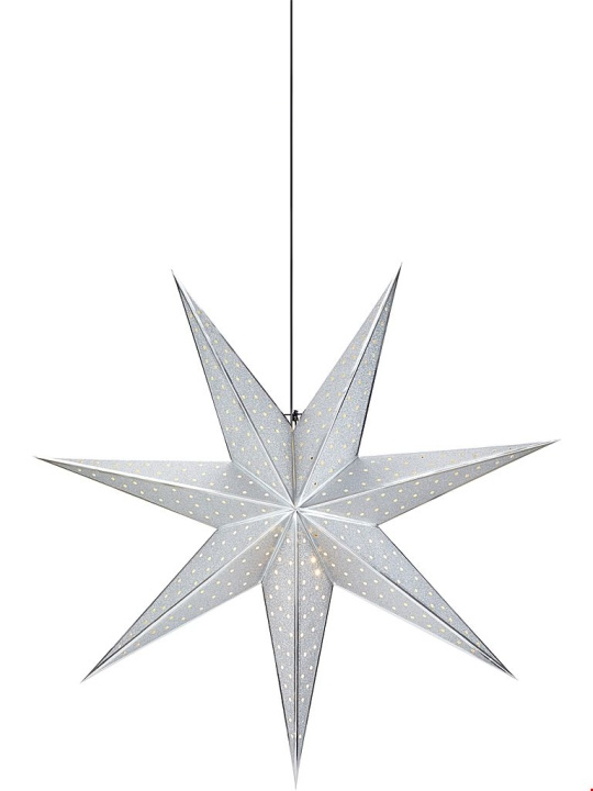 Markslöjd Julstjärna GLITTER 75 cm silver Markslöjd i gruppen Elektronikk / Lys / Julebelysning hos TP E-commerce Nordic AB (D45983)