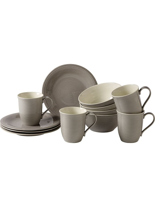 LIKE by Villeroy & Boch Group Frukostset Color Loop Stone 12-pack LIKE by Villeroy i gruppen HJEM, HUS OG HAGE / Kjøkkenutstyr / Annet kjøkkenutstyr hos TP E-commerce Nordic AB (D46030)