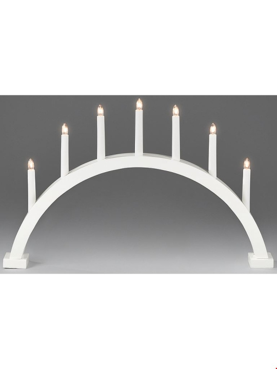 Konstsmide Elljusstake 7-arm 2272-205 båge 7 ljus vit Konstsmide i gruppen Elektronikk / Lys / Julebelysning hos TP E-commerce Nordic AB (D46077)