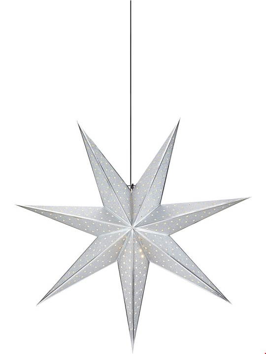 Markslöjd Julstjärna GLITTER 45 cm silver Markslöjd i gruppen Elektronikk / Lys / Julebelysning hos TP E-commerce Nordic AB (D46088)