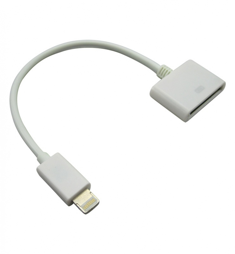 Lightning 8-pinners til 30-pinners adapter for iPhone 5/5S/5C/6/7, iPad 4