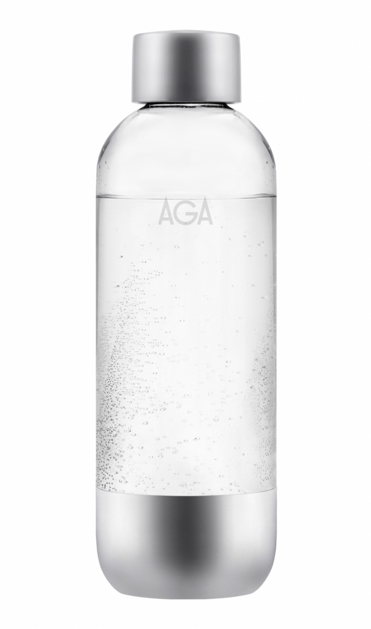3-pk AGA AQVIA Steel 1L, PET-flaske