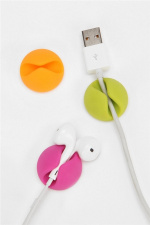 Kabelholder - Kabelklemme Mini, 6-pakning (gul/rosa/grønn) Kabelholder - Kabelklemme Mini, 6-pakning (gul/rosa/grønn)