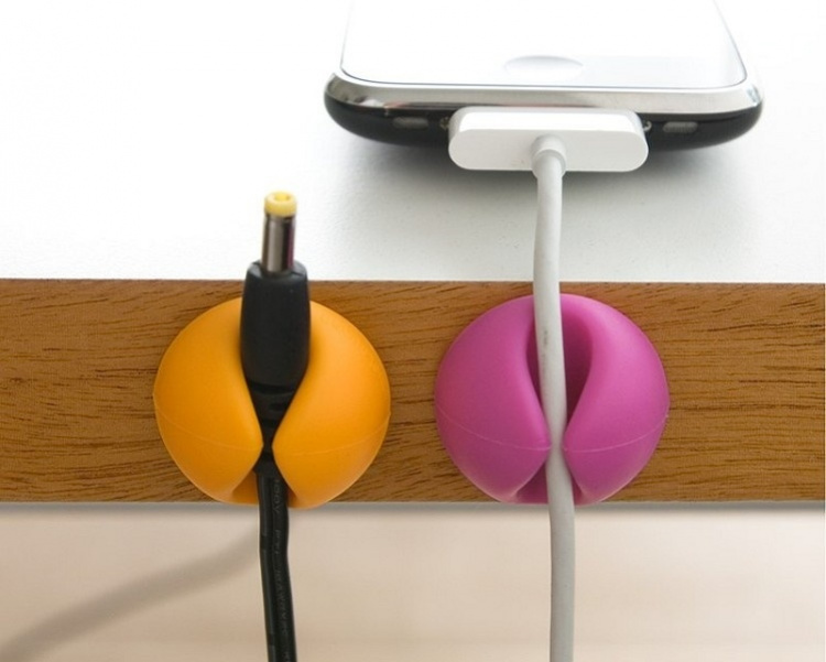 Kabelholder - Kabelklemme Mini, 6-pakning (gul/rosa/grønn) Kabelholder - Kabelklemme Mini, 6-pakning (gul/rosa/grønn)