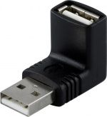 DELTACO adapter,USB A output-A input,vinklet