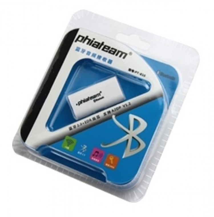 Trådløs lyd i bilen! Bluetooth-musikkmottaker (hvit)