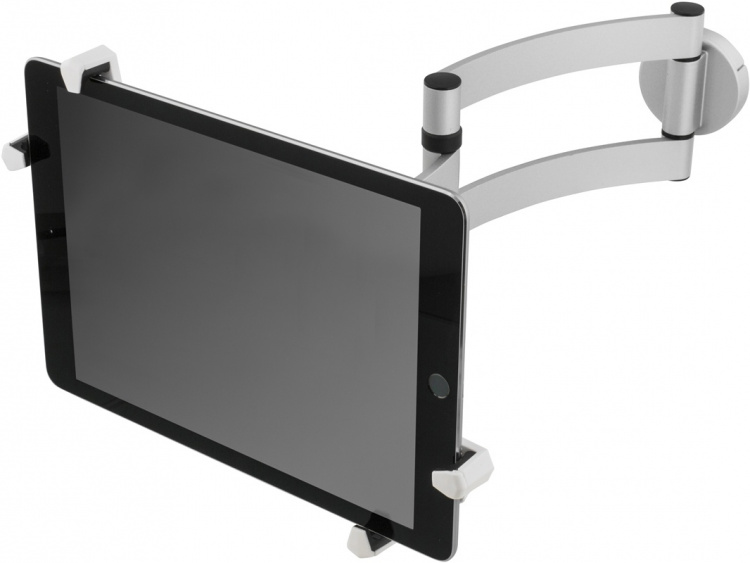 DELTACO, pad wall/table mount, arm, 45 tilt, 180 swivel, aluminium DELTACO, pad wall/table mount, arm, 45 tilt, 180 swivel, aluminium