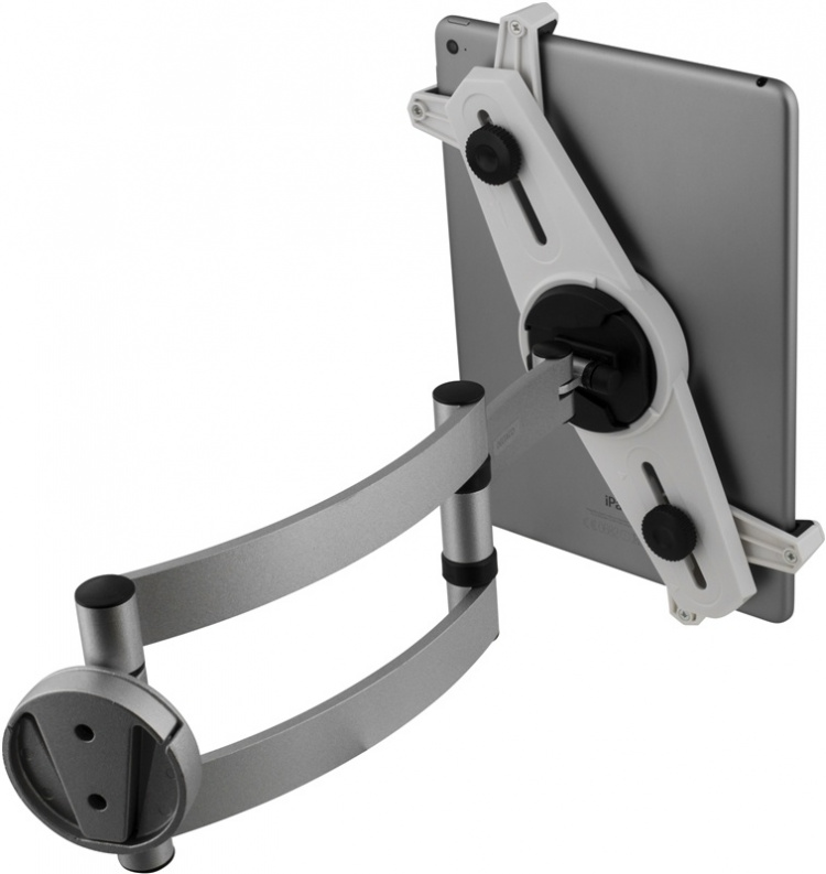 DELTACO, pad wall/table mount, arm, 45 tilt, 180 swivel, aluminium DELTACO, pad wall/table mount, arm, 45 tilt, 180 swivel, aluminium