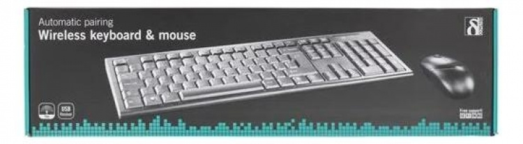 DELTACO trådløst tastatur og mus (TB-114) DELTACO trådløst tastatur og mus (TB-114)