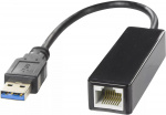 DELTACO USB 3.0 nettverksadapter, gigabit, 1xRJ45, svart DELTACO USB 3.0 nettverksadapter, gigabit, 1xRJ45, svart
