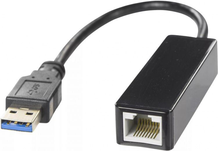 DELTACO USB 3.0 nettverksadapter, gigabit, 1xRJ45, svart DELTACO USB 3.0 nettverksadapter, gigabit, 1xRJ45, svart