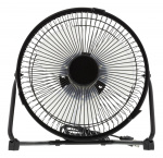 DELTACO USB-vifte, 18cm, bordmodell, 1x USB Type A ma, svart