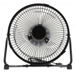 DELTACO USB-vifte, 18cm, bordmodell, 1x USB Type A ma, svart