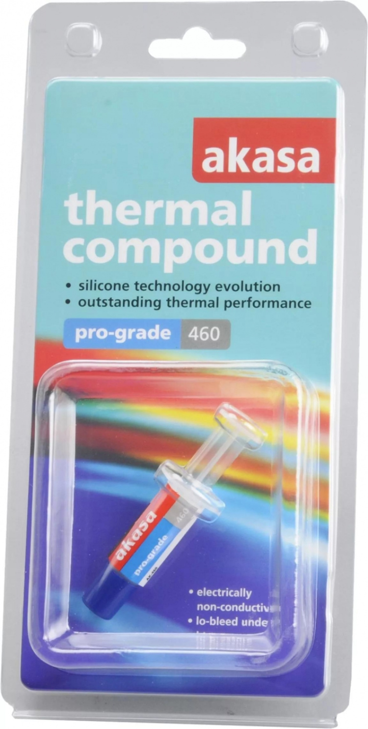 Akasa kjølepasta, 460, 3,3W/mK, -45~200 grader (AK-460)