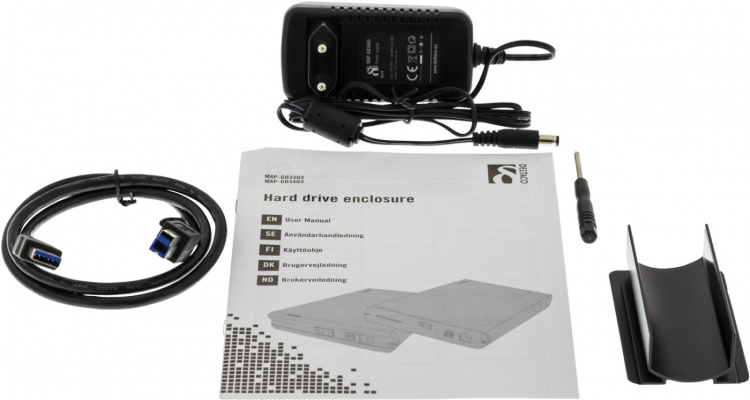 DELTACO ekstern kabinett for 1x3,5 DELTACO ekstern kabinett for 1x3,5