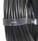 Kardborrband, 5m, 10mm, Svart