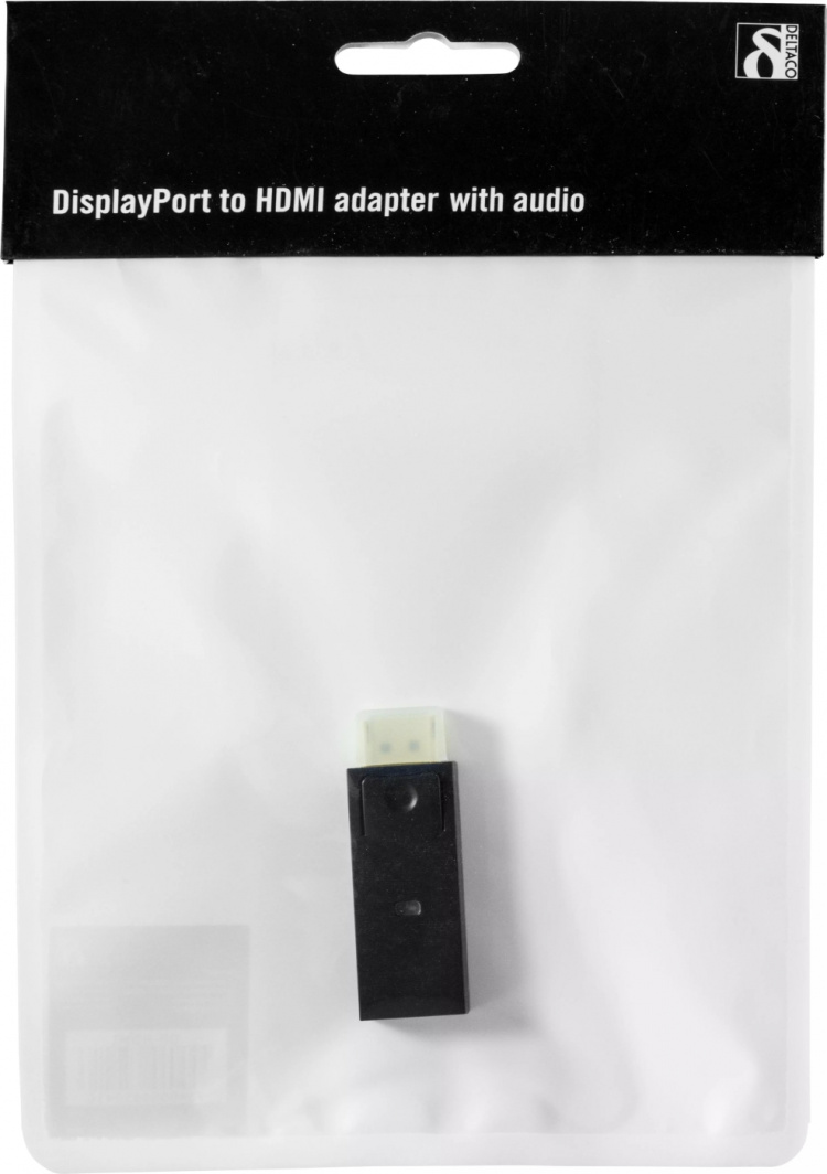 DELTACO DisplayPort til HDMI-adapter med lyd, full HD i 60Hz DELTACO DisplayPort til HDMI-adapter med lyd, full HD i 60Hz
