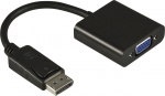 DELTACO DisplayPort til VGA-adapter, Full HD i 60Hz, svart, 0,2m DELTACO DisplayPort til VGA-adapter, Full HD i 60Hz, svart, 0,2m