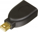 DELTACO Mini DisplayPort ha til DisplayPort ho, svart (MDP-DP) DELTACO Mini DisplayPort ha til DisplayPort ho, svart (MDP-DP)