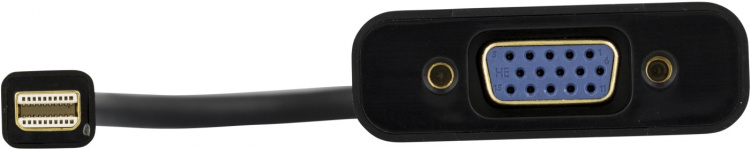 DELTACO mini DisplayPort til VGA-adapter med lyd, Full HD i 60Hz