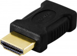 DELTACO HDMI-adapter,mini HDMI input t HDMI output,19-pin,gullbelagt