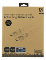 HDMI-kabel, aktiv, 10m, ha-ha, 1080p, v1.4